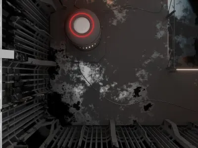 Abandoned research station model 3D model