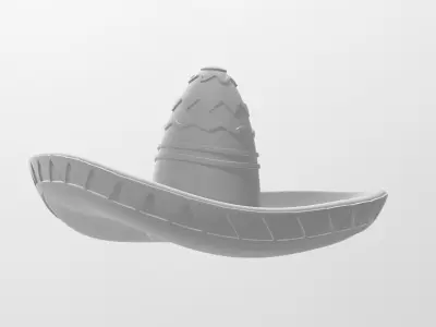 Sombrero Mexican HAT 3D print model