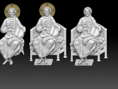 Jesus Christ Enthroned 3D print model