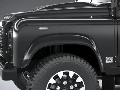 Land Rover Defender Works V8 4-door 2018 3D model