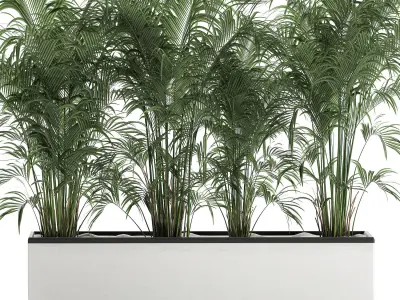 Decorative palm in a flowerpot 691 3D model