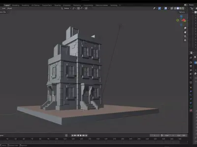 NYC Building Low-poly 3D model