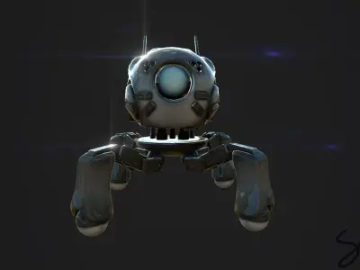 LilRobot robot Free low-poly 3D model