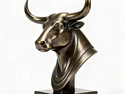 bull sculpture 3D print model