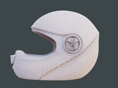  Flip up Full Face Motorcycle Helmet 3D model