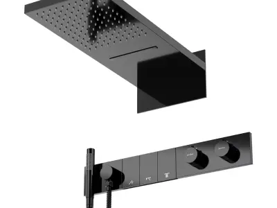 Boheme Zodiac shower system 3D model