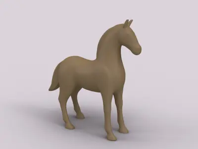 Elegant Horse Sculpture 3D print model