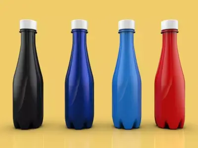 BOTTLE 350 ml including technical drawings 3D model