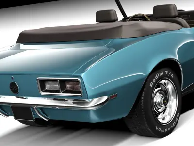 Chevrolet Camaro SS Convertible 1967 3D model