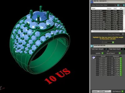 Luxury Men Rings Designs 5MR099 3D print model