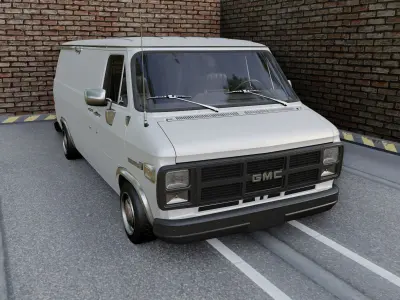 GMC Vandura 1983 Low-poly 3D model