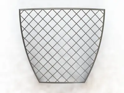 Grade Curva Curved Grille 3D model