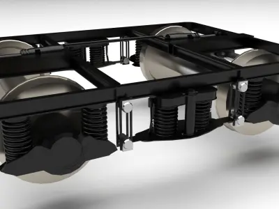 Train Wheels 3D model