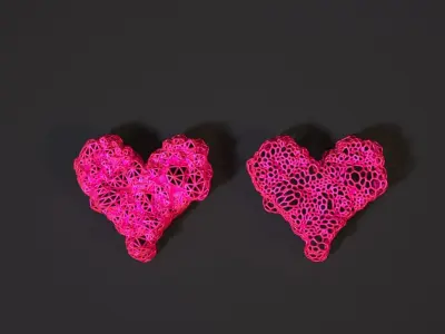 Heart decoration 3D print model
