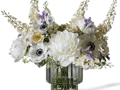 Flower Set 099 3D model