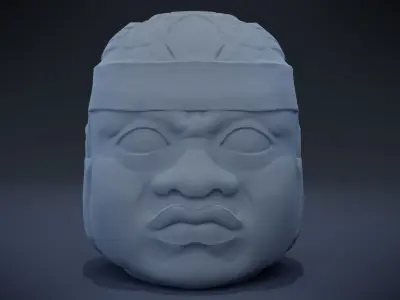 Olmec Head 3D print model