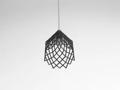 SIMPLE CROSS LINE LAMP 3D model