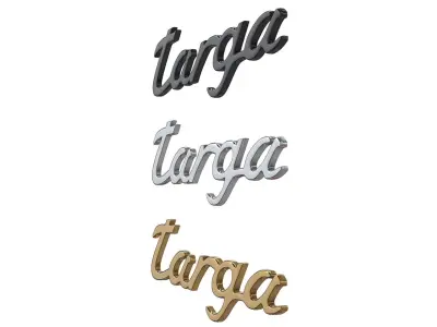 targa nameplate Porsche  3D print model