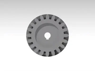 Double Helical Gear 3D print model