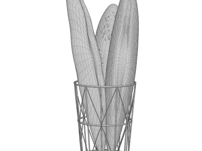 bread Low-poly 3D model