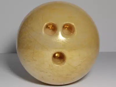 Bowling Ball Gold 3D model