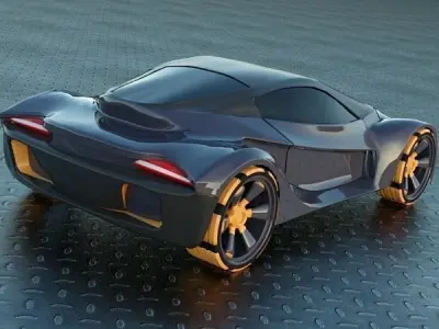 E futurOn concept car 3D model