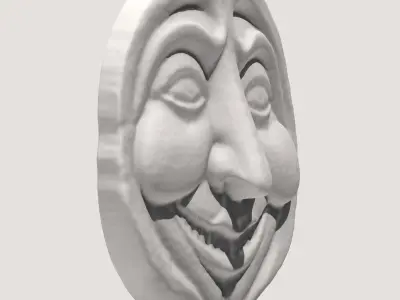 Moon Face 6 3D model