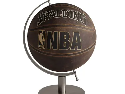 basketball ball glob 3D model