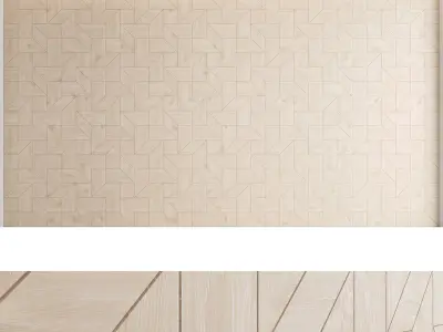 Decorative wall panels set 27 3D model