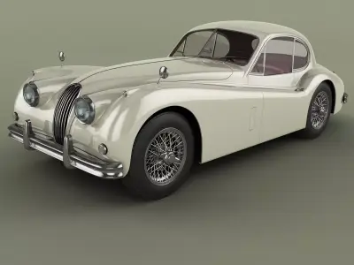 Jaguar XK140 Fixed Head Coupe 3D model