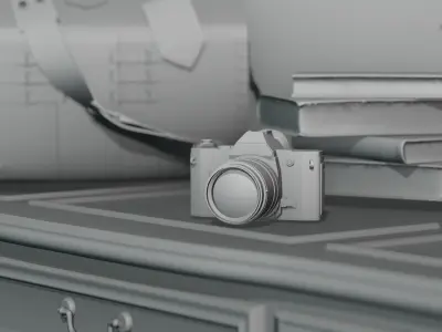 Interior Game design Assests Low-poly 3D model