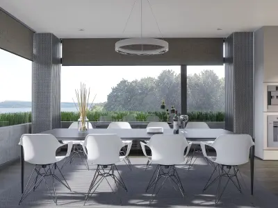 Modern living - B4 3D model