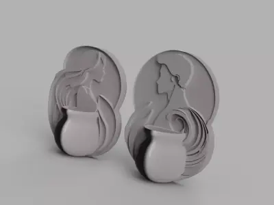 Artistic Wall Planters 3D print model