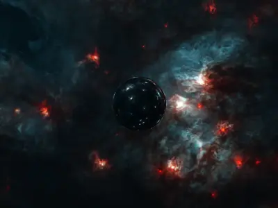 4 space HDRIs Free low-poly 3D model