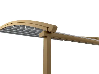 Motorized Pergola 2 bronze patina light 3D model