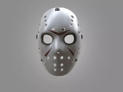  Hockey Mask Low-poly 3D model
