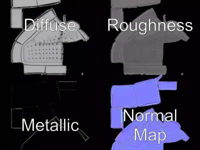 Elegant Gray Chaise model pack Low-poly 3D model