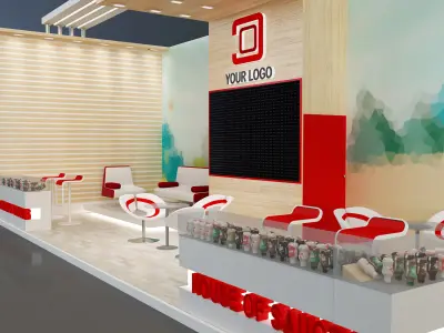 Booth Exhibition Stand a638a 3D model