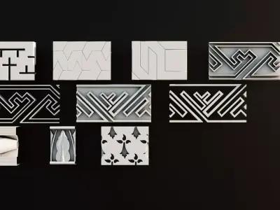 Ornament Pack Vol 21 - Baroque Greece Modern 3D model