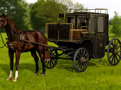 Horse Carriages 3D model