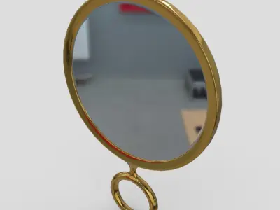 Hand Mirror 4 Low-poly 3D model