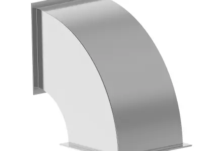 HVAC Square Elbow Duct 3D print model