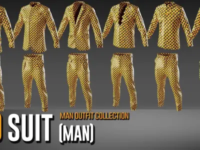30 Man Suit Collection- VOL 03 3D model