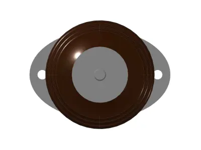 Voltage outdoor mounting insulator PRBO-20 Free 3D model