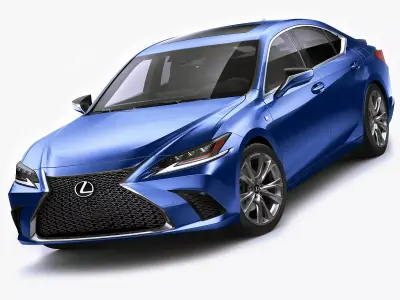 Lexus ES F-Sport 2019 3D model