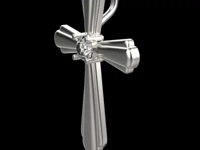 Cross Pendant 7018 3D print model