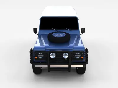 Land Rover Defender 90 Hard Top rev 3D model