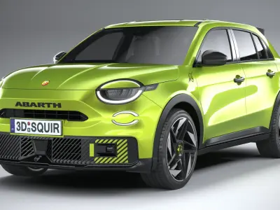 Fiat 600e Abarth 2025 3D model