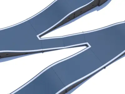 Pump Track Modular 3D model