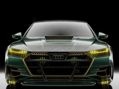 Audi A7 custom body kit  3D model